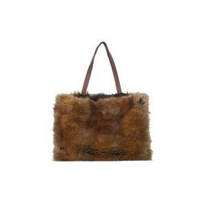 Niccolò Pasqualetti Faux Fur Tote Bag – Brown - NWT